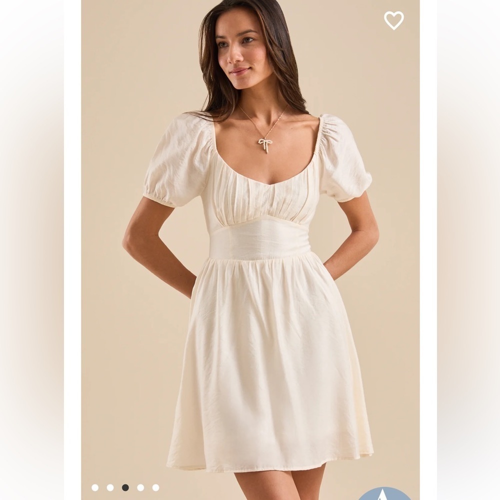 Altar’d State New With Tags Janelle Puff Sleeve Mini Dress